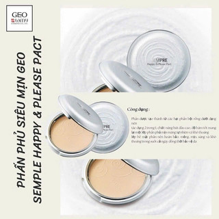 Phấn Phủ Siêu Mịn Hàn Quốc [Hàng Auth] - Geo Sempre Happy & Please Pact