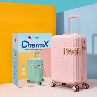 Vali Kéo MIAvn Larita CharmX - Size 20 inch, Nhựa PC/ABS Cứng Cáp Bền Bỉ, Phối Charmx Cá Tính, Mới Tại VN