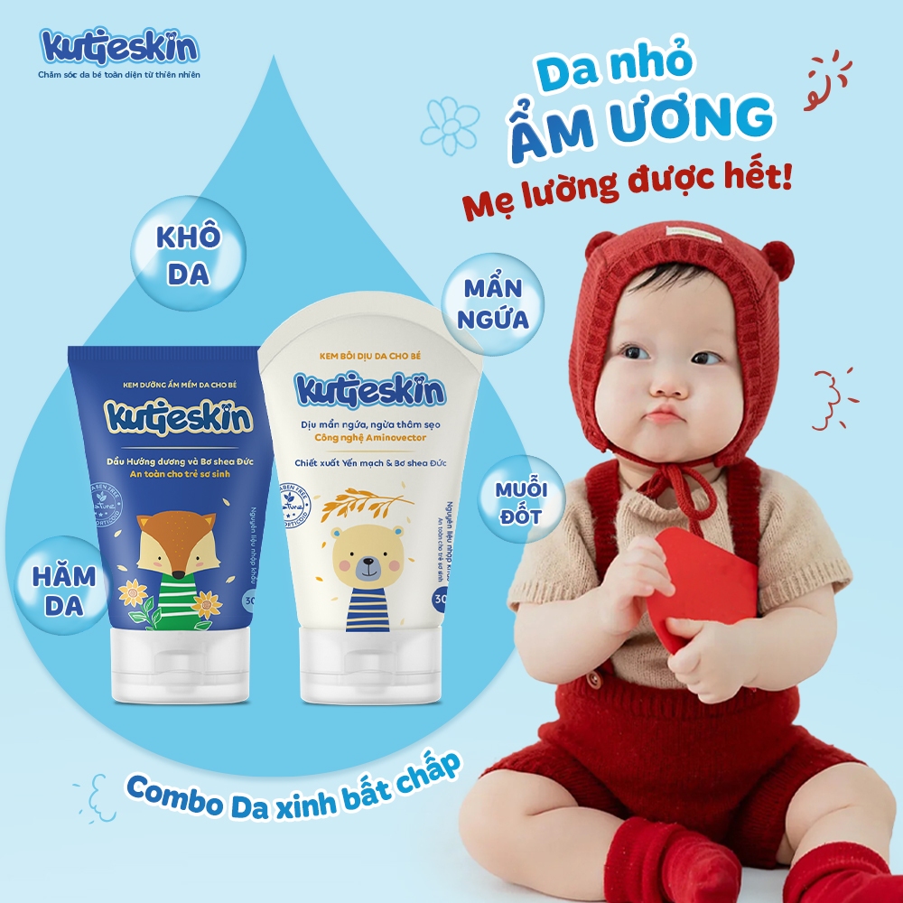 Ảnh Combo 1 kem dưỡng ẩm và 1 kem dịu da Kutieskin 30gr - KKAD01 4