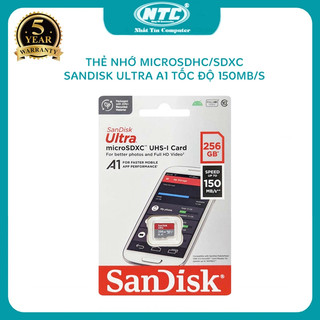 Thẻ nhớ MicroSDXC SanDisk Ultra A1 256GB 800x U1 đọc 150MB/s, ghi 35MB/s hỗ trợ video 2K (Đỏ)
