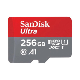 Thẻ nhớ MicroSDXC SanDisk Ultra A1 256GB 800x U1 đọc 150MB/s, ghi 35MB/s hỗ trợ video 2K (Đỏ)