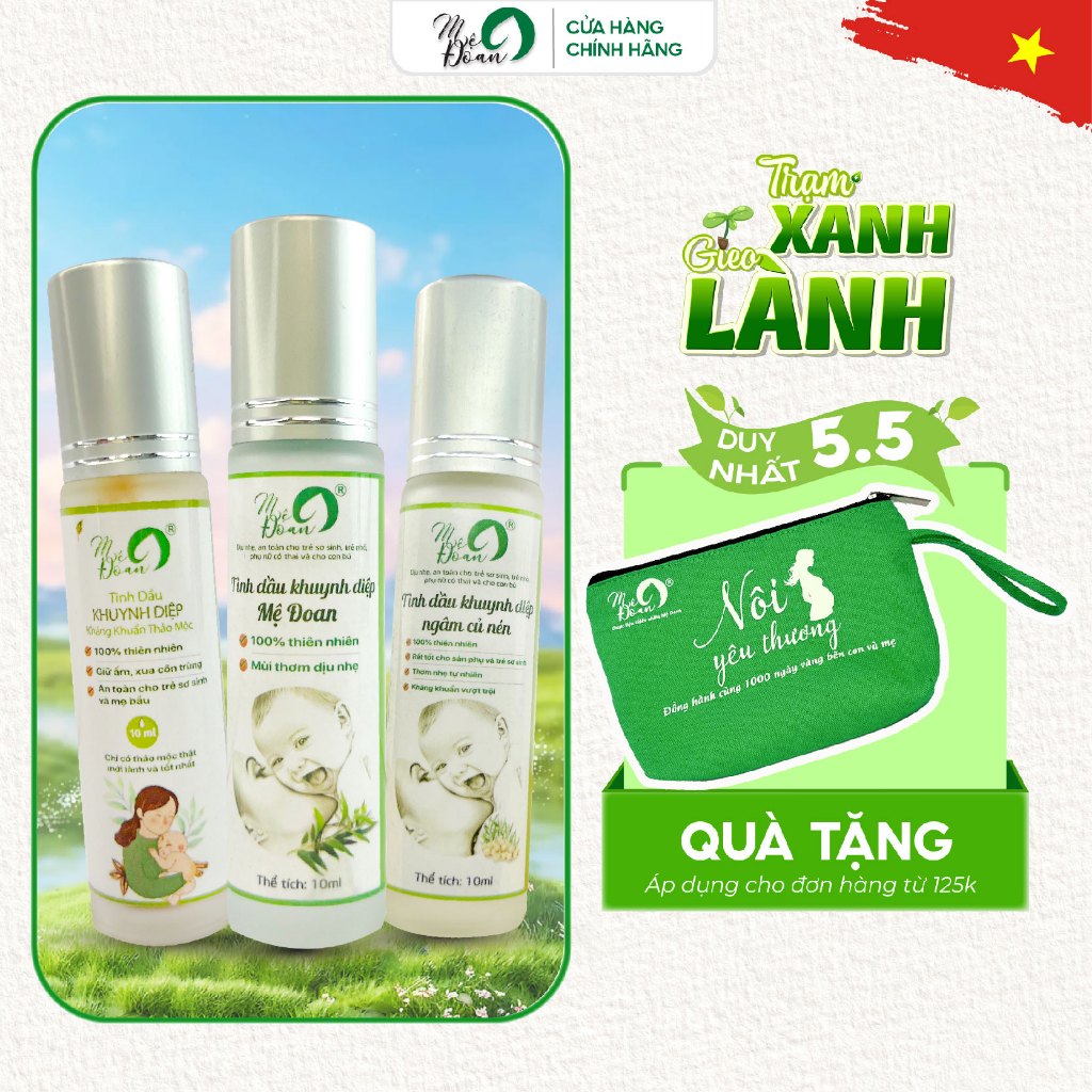 Ảnh - Tinh dầu khuynh diệp dạng bi lăn Đoan hỗ trợ giữ ấm, phòng cảm mạo, thiết kế nhỏ gọn tiện lợi dung tích 10ml 1