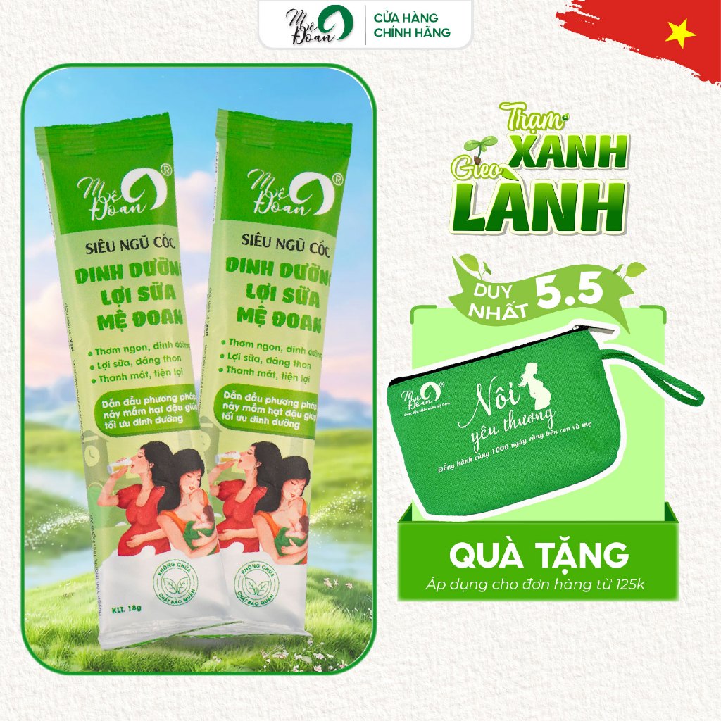 Ảnh - Ngũ cốc lợi sữa Mệ Đoan cung cấp dinh dưỡng trong thai kỳ và nuôi con bằng sữa 450g 1