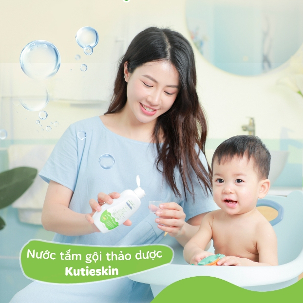 Ảnh Nước tắm gội thảo dược cho bé Kutieskin 200ml/ 500ml - STK01/STK03 1