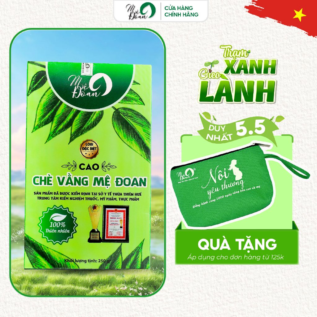 Ảnh Cao chè vằng Mệ Đoan lợi sữa giảm cân cho mẹ sau sinh hộp 500gr 1