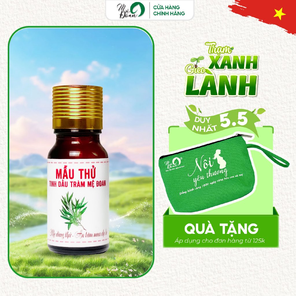 Ảnh Tinh dầu tràm Mệ Đoan nguyên chất giữ ấm, đuổi muỗi, phòng cảm lạnh cho bé 5ml 1