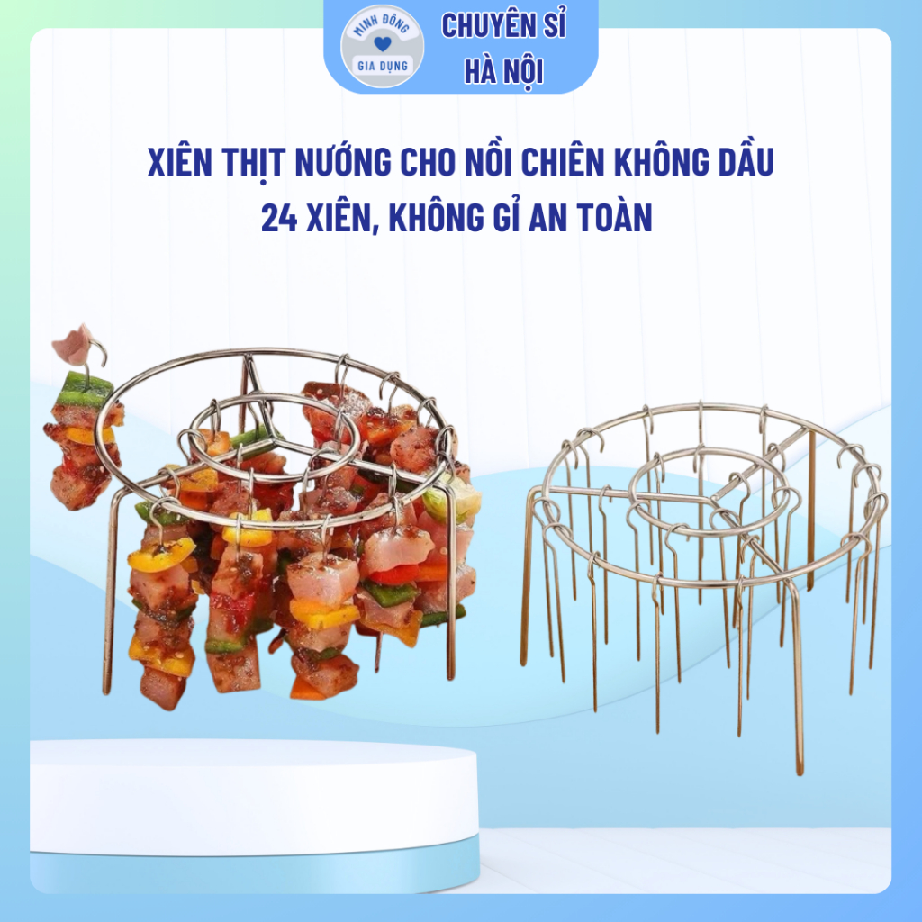 Xiên Thịt Nướng Cho Nồi Chiên Không Dầu Combo 24 Xiên Nướng Thịt BBQ ...