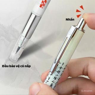 Combo 2 Bút Lông Dành Cho Người Tập Viết Tiếng Trung ,Thân Bút Nhỏ Gọn, Dùng Mực Ống Và Mực Bơm,50 Ống Mực Đi Kèm.