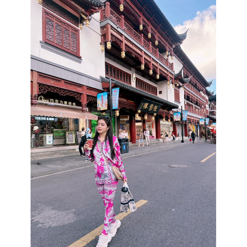 Set áo sơ mi & quần leggings Versace nhiều màu