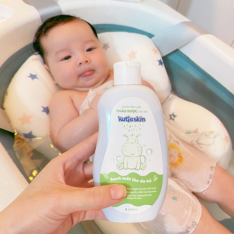 Ảnh Nước tắm gội thảo dược cho bé Kutieskin 200ml/ 500ml - STK01/STK03 2