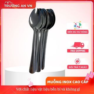 Combo 10c Muỗng inox thìa inox cán dài (LỒNG TO CÁN DÀI) - Trường An VN