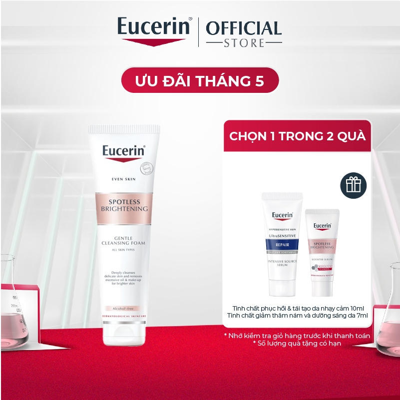 Ảnh Sữa rửa mặt sáng da Eucerin Spotless Brightening Cleansing Foam 150g 1