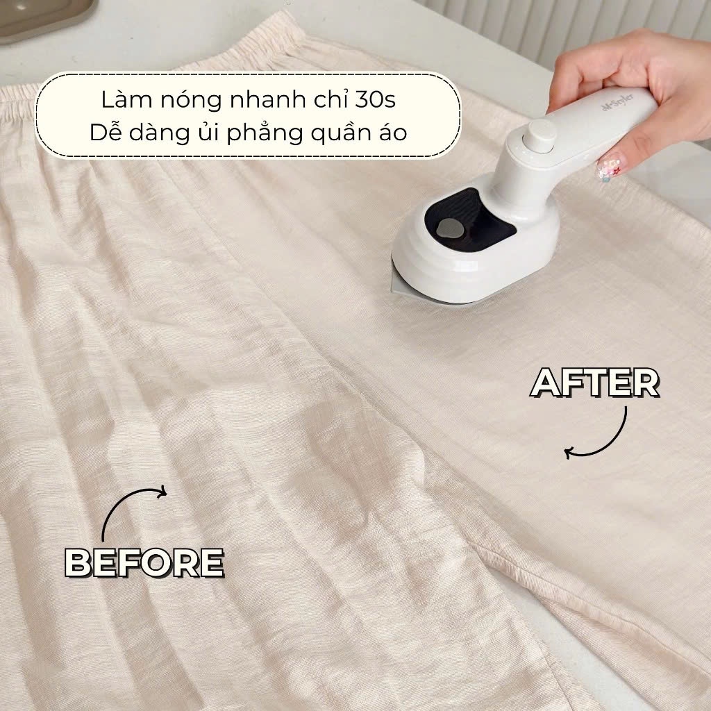 Bàn Là Phun Ẩm Mini M-Styler Hàn Quốc – Nhỏ Gọn, Du Lịch, Là Mọi Ngóc Ngách, Chứng Nhận KC An Toàn