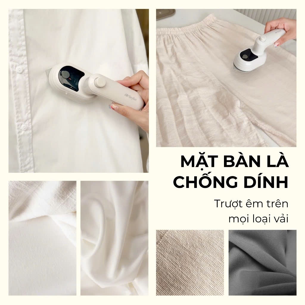 Bàn Là Phun Ẩm Mini M-Styler Hàn Quốc – Nhỏ Gọn, Du Lịch, Là Mọi Ngóc Ngách, Chứng Nhận KC An Toàn