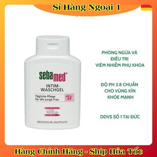 [NỘI ĐỊA ĐỨC] Dung dịch vệ sinh phụ nữ Sebamed pH3.8  Intimate Wash 200ml của Đức