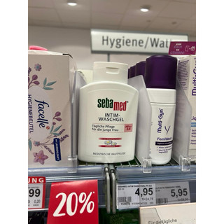[NỘI ĐỊA ĐỨC] Dung dịch vệ sinh phụ nữ Sebamed pH3.8  Intimate Wash 200ml của Đức