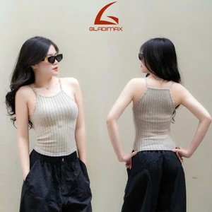 CY156 Áo 2 Dây Cổ Yếm – Chất Tăm Gold, Thiết Kế Croptop 2025