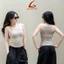 CY156 Áo 2 Dây Cổ Yếm – Chất Tăm Gold, Thiết Kế Croptop 2025