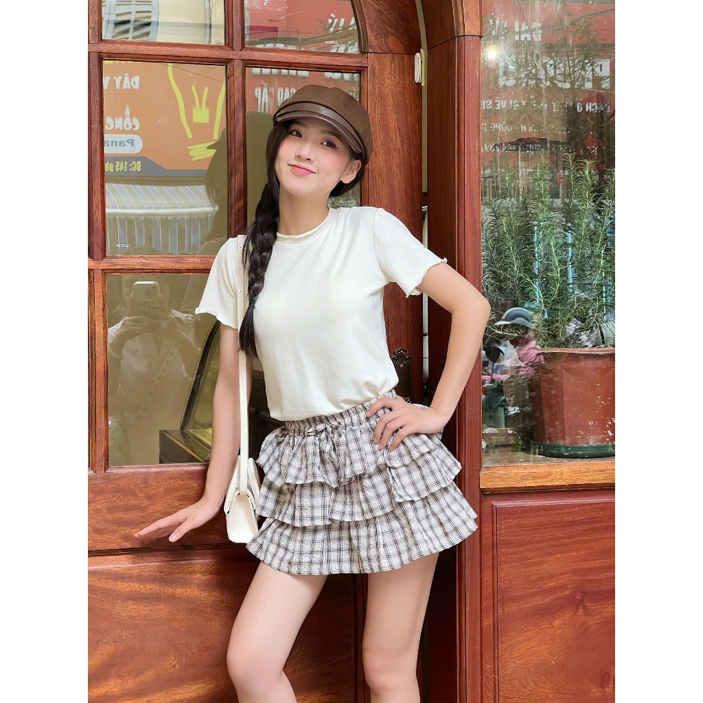 Áo thun babytee cổ bèo sóng Miha Studio