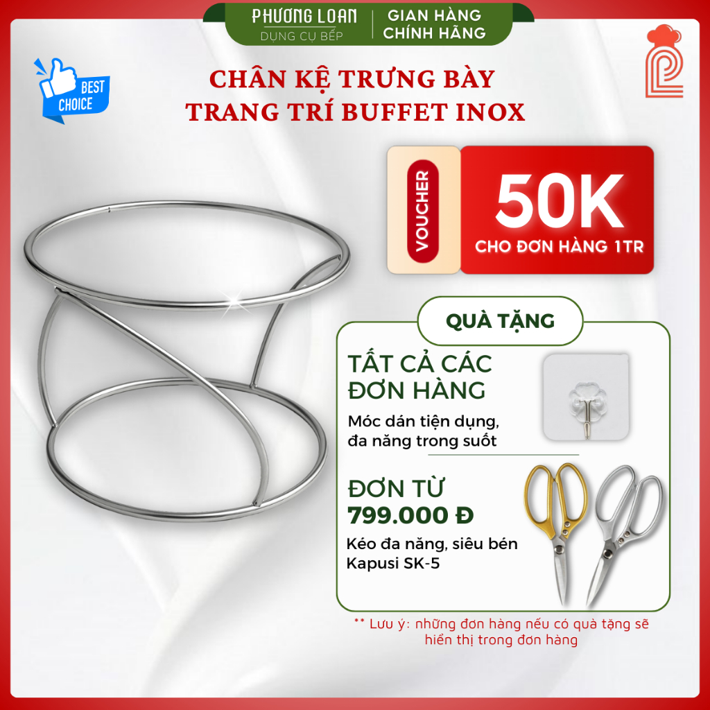 Chân kệ trưng bày trang trí buffet inox kệ trưng bày sản phẩm kệ ...