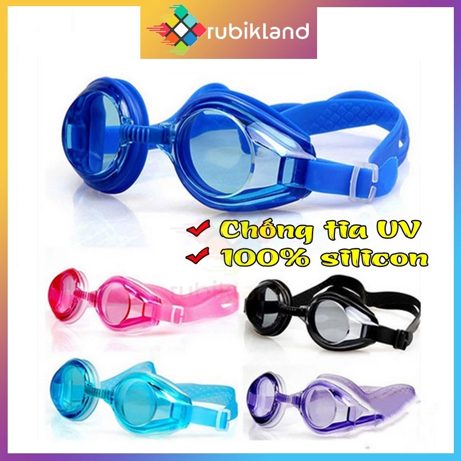 [Túi] Kính Bơi Trẻ Em Giá Rẻ Đủ Mẫu Khách Chọn Tặng 2 Nút Bịt Tai Kiếng Bơi Silicon Thể Thao Bơi Lội