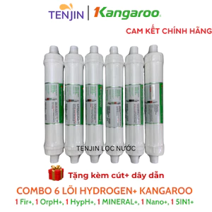 Combo 6 Lõi Chức Năng Hydrogen+ Kangaroo Gồm Lõi Fir+, OrpH+, HypH+, Mineral+, Nano Carbon+ Và 5in1+ Chính Hãng
