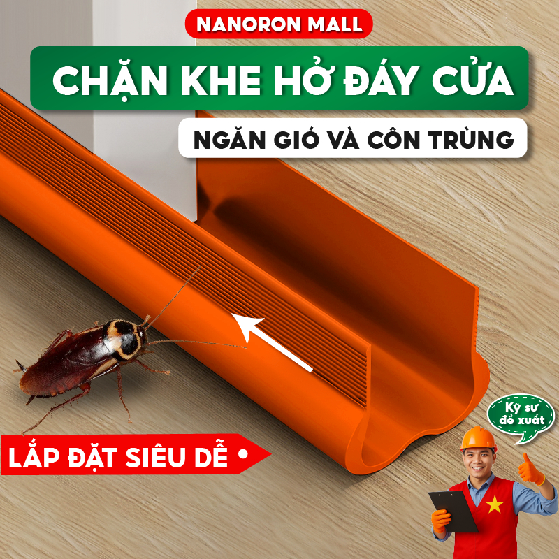 MIẾNG CHẶN KHE HỞ CỬA NANORON CHẮN CÔN TRÙNG NGĂN THOÁT HƠI MÁY LẠNH PHÒNG NGỦ V1 TH