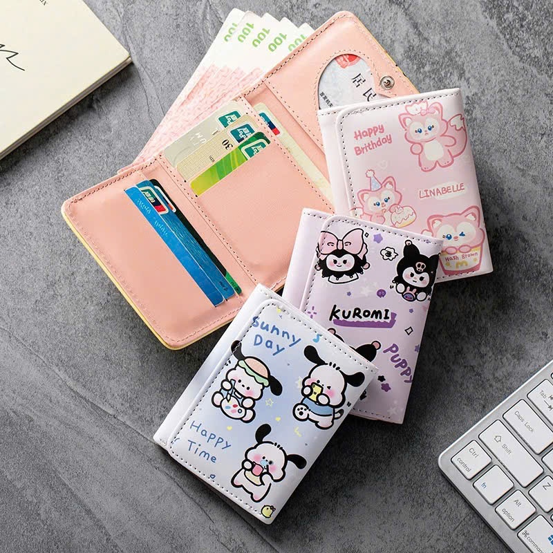 Ví Gấp 3 Hoạ Tiết Gấu POCHACO MẪU MỚI Màu Sắc Dập Nổi Mẫu Mới Nhất Siêu Xinh Siêu Hot | BigBuy360 - bigbuy360.vn