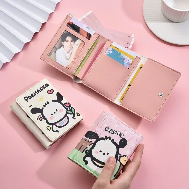 Ví Gấp 3 Hoạ Tiết Gấu POCHACO MẪU MỚI Màu Sắc Dập Nổi Mẫu Mới Nhất Siêu Xinh Siêu Hot | BigBuy360 - bigbuy360.vn