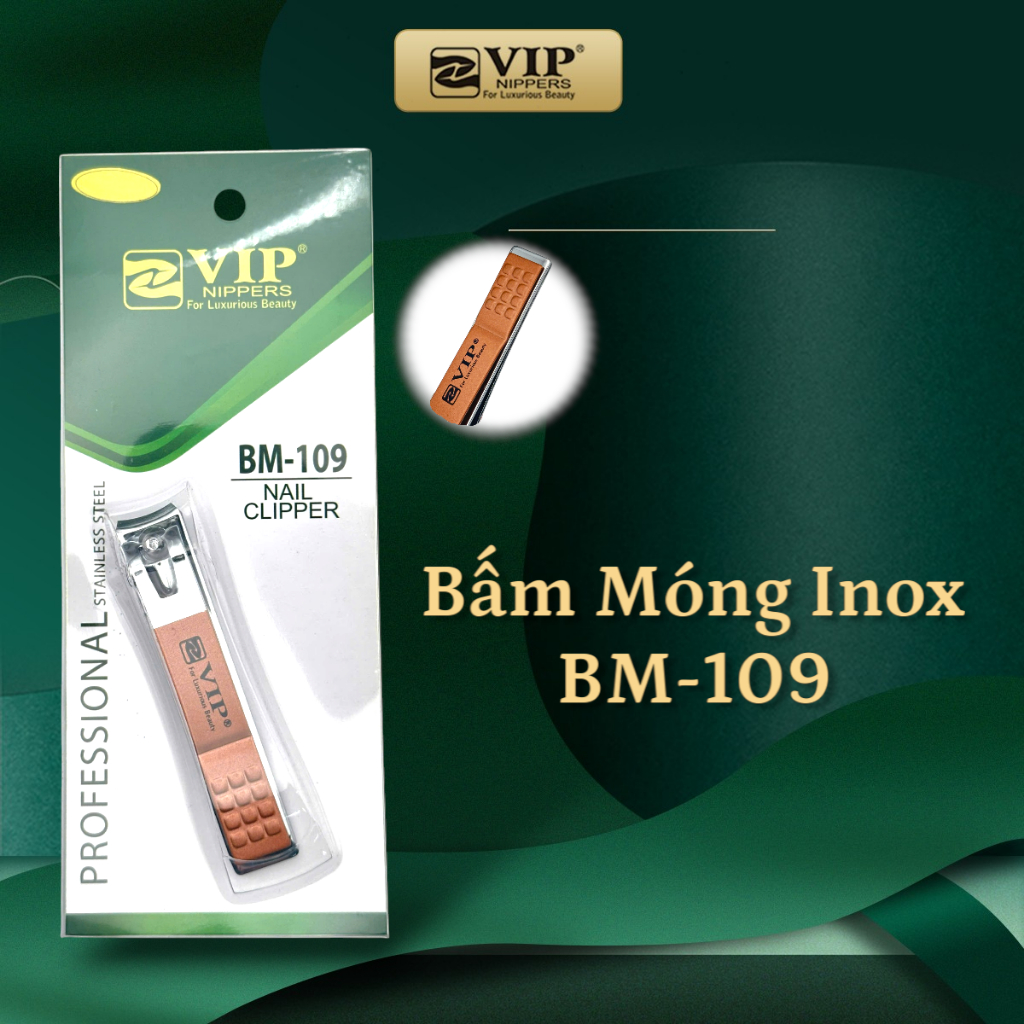 Bấm Móng Inox VIP Sơn Matte, BM-109 (Chống Trượt)