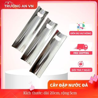 Cây Đập Nước Đá Bằng Inox , Cây Xúc Đá Bằng Inox - CÂY ĐẬP ĐÁ INOX CAO CẤP - Trường An VN