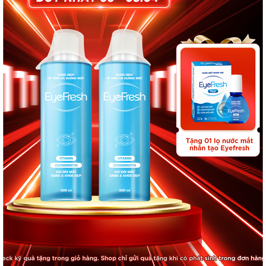 Ảnh MUA TRÊN LIVE TẶNG NƯỚC MẮT NHÂN TẠO KHI MUA 2 Nước Rửa Mắt EYEFRESH Soft Hỗ Trợ Làm Sạch, Làm Dịu, Dưỡng Ẩm 1
