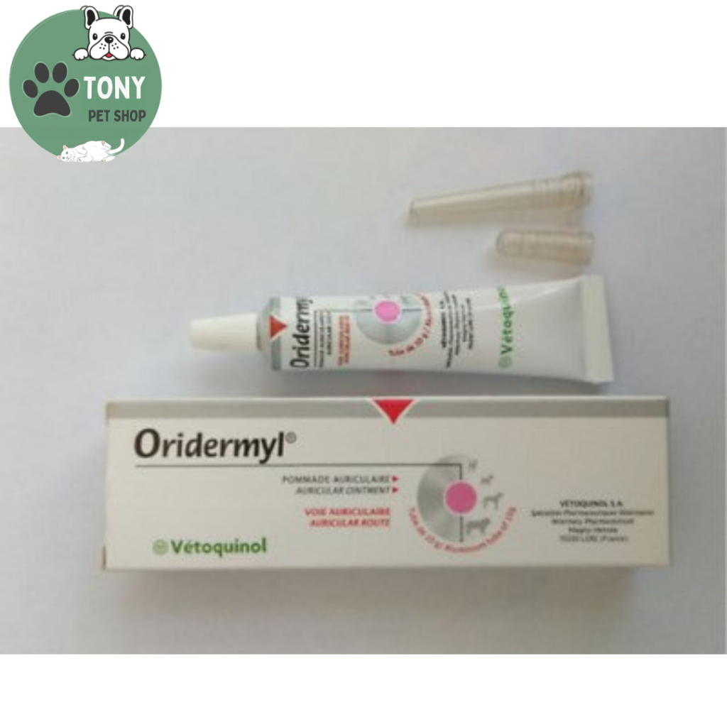 Sản phẩm nhỏ tai cho chó mèo oridermyl , combo 2 hộp