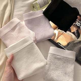 Combo 3 Quần Lót Nữ Cotton Gân Tăm Thoáng Khí Cạp Vừa Lưng Chun Co Giãn Thoải Mái King Shop L-2416