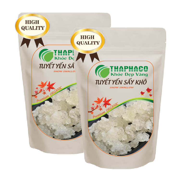 [Túi 500g] Tuyết yến sấy khô - Hàng sạch thơm cao cấp - Thảo Dược THAPHACO
