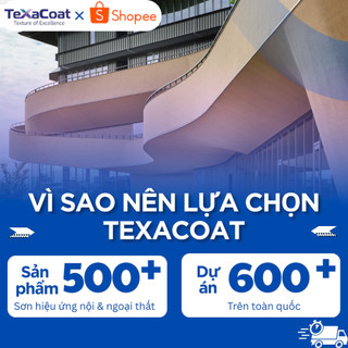 Sơn hiệu ứng bê tông TEXACOAT màu be XT-123 chống thấm, chống mốc, nứt chân chim bền màu định mức 1Kg/m2
