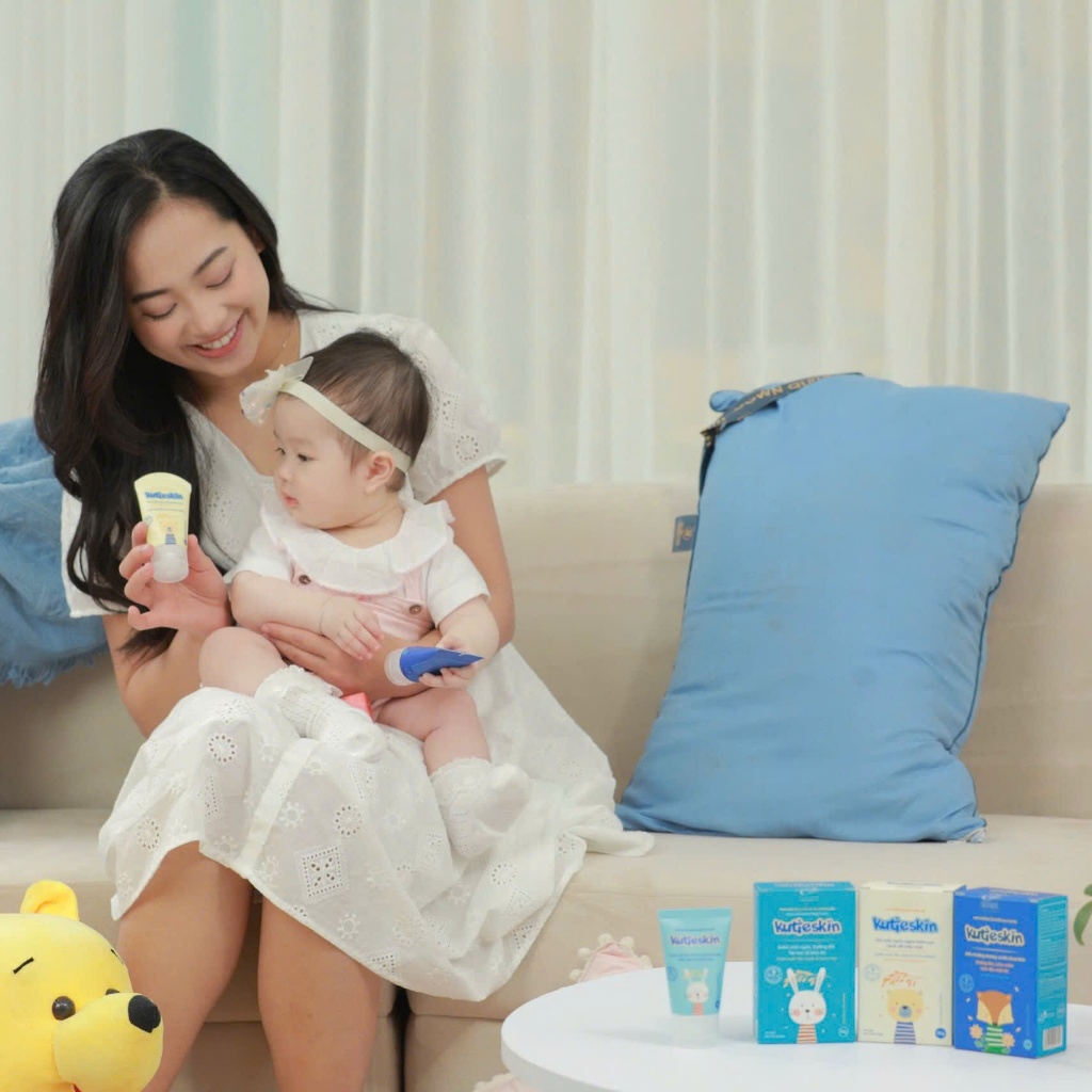 Ảnh Combo Kem Chàm Sữa + Kem Dịu Da + Kem Dưỡng Ẩm Cho Bé Kutieskin - KKCAD01 2