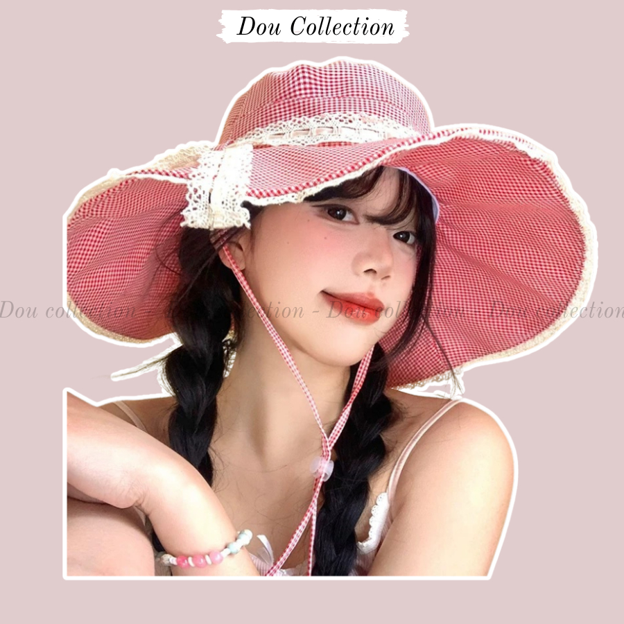 Mũ Lưỡi Trai Unisex, Nón Bucket, Mũ Nồi Chống Nắng Tone Hồng Ngọt Ngào Thời Trang Mùa Hè Đi Biển - Mã THM07