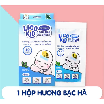 Combo 3 Hộp Miếng dán hạ sốt Licokid hạ nhiệt làm mát dành cho trẻ em mọi đối tượng