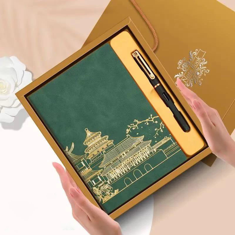 Quà tốt nghiệp - Combo set quà tặng sổ tay và bút kèm hộp túi, Qùa tặng Doanh Nghiệp