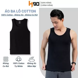 Áo Ba Lỗ Nam H90 Áo Lót Trong Chất Thun Cotton Siêu Mềm, Co Giãn, Thấm Hút Mồ Hôi Cực Tốt BLT01-2