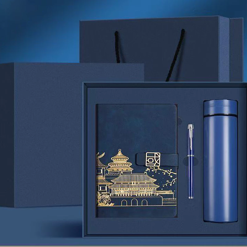 Quà tốt nghiệp - Combo set quà tặng sổ tay và bút kèm hộp túi, Qùa tặng Doanh Nghiệp