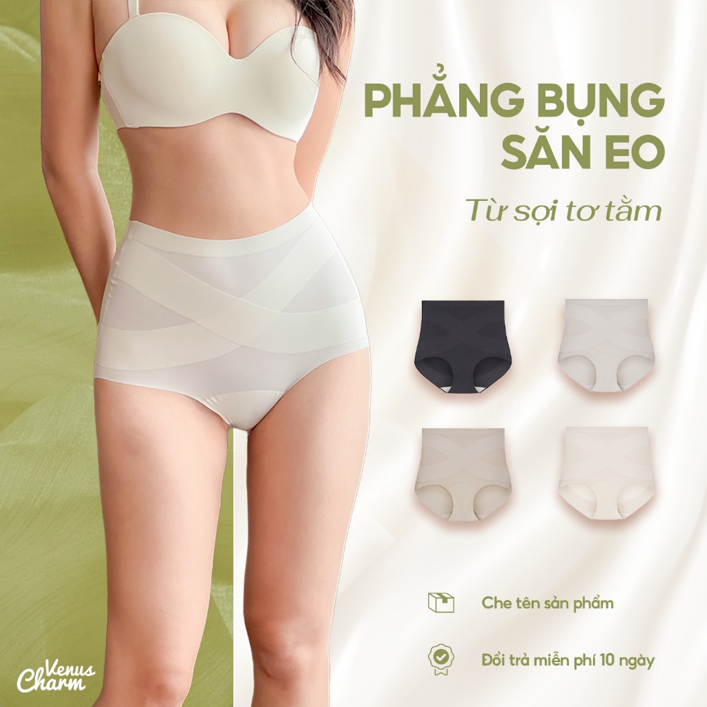 Ảnh Quần lót cạp cao gen bụng không viền định hình vòng eo Venus Charm N8499 1