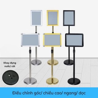 Bảng chỉ dẫn/Kệ menu đứng bảng chỉ dẫn size A3 A4 hầm xe, thang máy, của hàng sang trọng