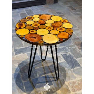 (BCF1) Bàn Cafe Lộc Mộc Epoxy Resin - Bàn cafe ngoài trời, kháng nước tuyệt đối, độ bền vĩnh cửu