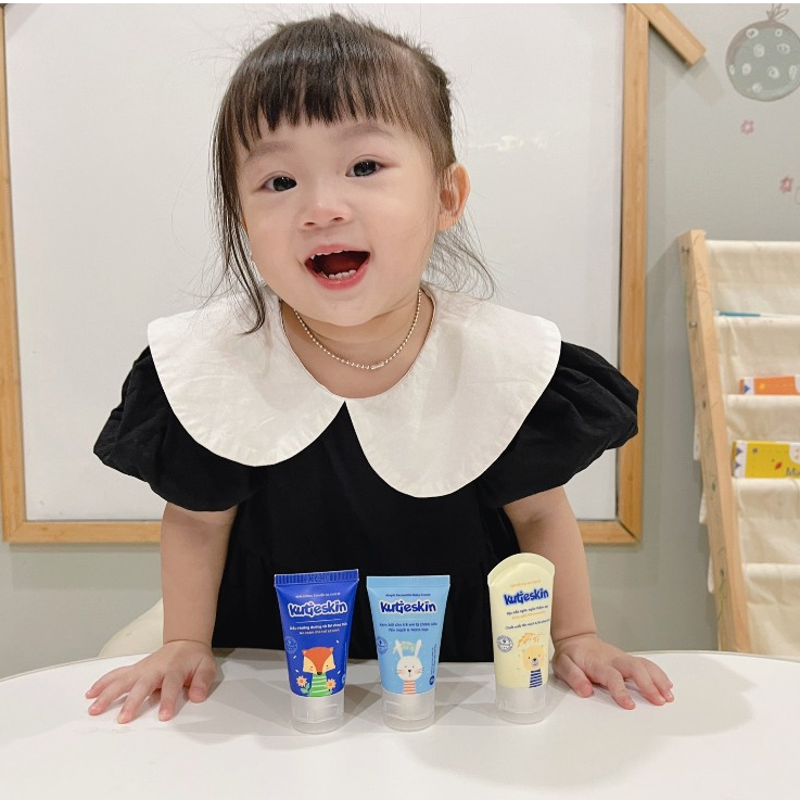 Ảnh Combo Kem Chàm Sữa + Kem Dịu Da + Kem Dưỡng Ẩm Cho Bé Kutieskin - KKCAD01 1