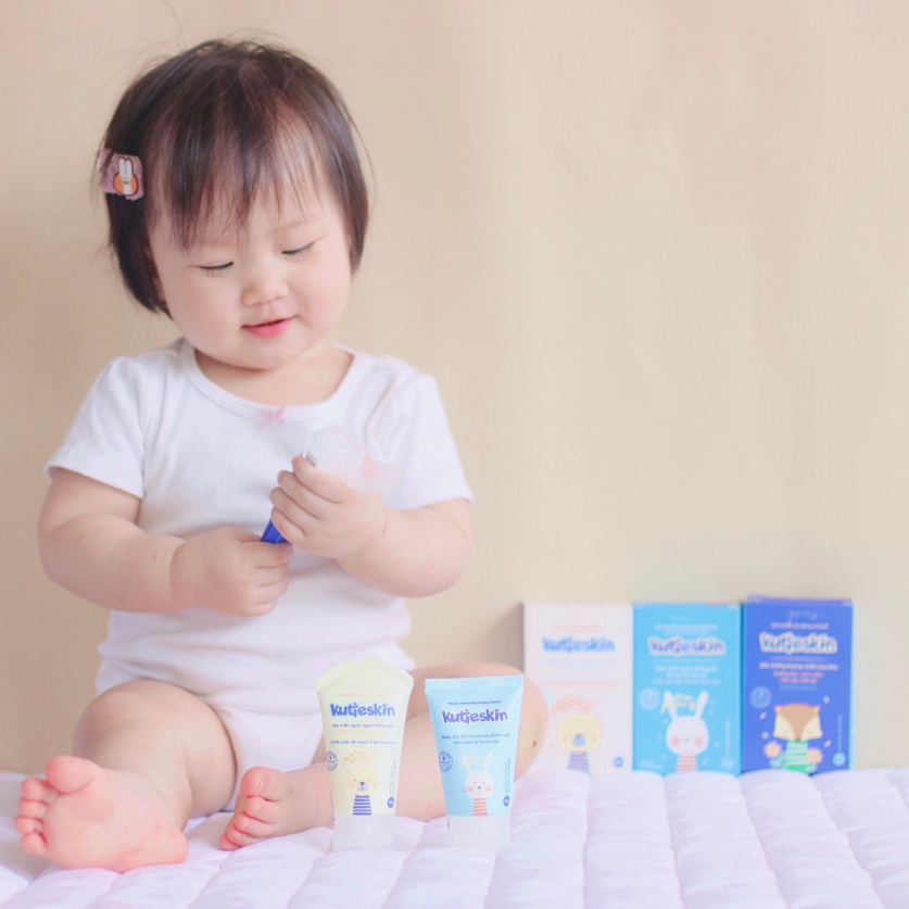 Ảnh Combo Kem Chàm Sữa + Kem Dịu Da + Kem Dưỡng Ẩm Cho Bé Kutieskin - KKCAD01 4
