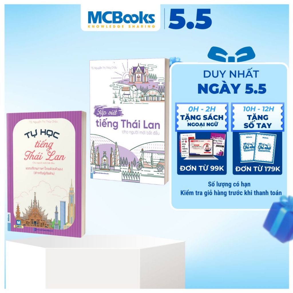 Ảnh Sách - Combo Tự học tiếng Thái Lan cho người mới bắt đầu 1
