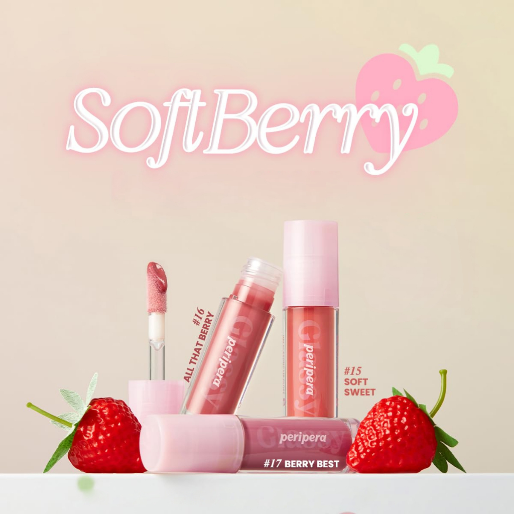Ảnh Son Tint Bóng Peripera Ink Glasting Lip Gloss 4.5ml (Mới - Soft Berry) 2
