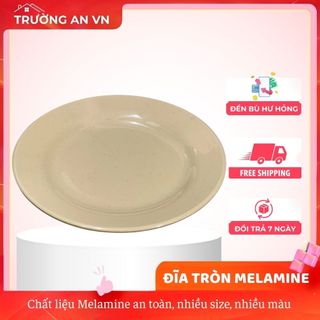 Đĩa Tròn Nhựa Melamine, Đĩa Phip - Chịu Nhiệt Tốt - Dùng Hàng Quán, Gia Đình - Trường An VN